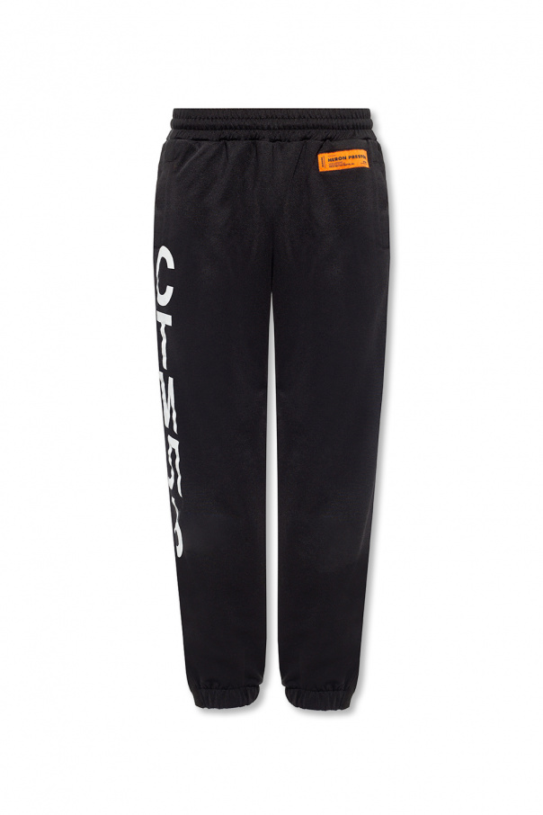 【関税込み】Heron Preston ブラック Sponsor スウェットパンツ Heron Preston(ヘロンプレストン) パンツ・ボトムス(メンズ